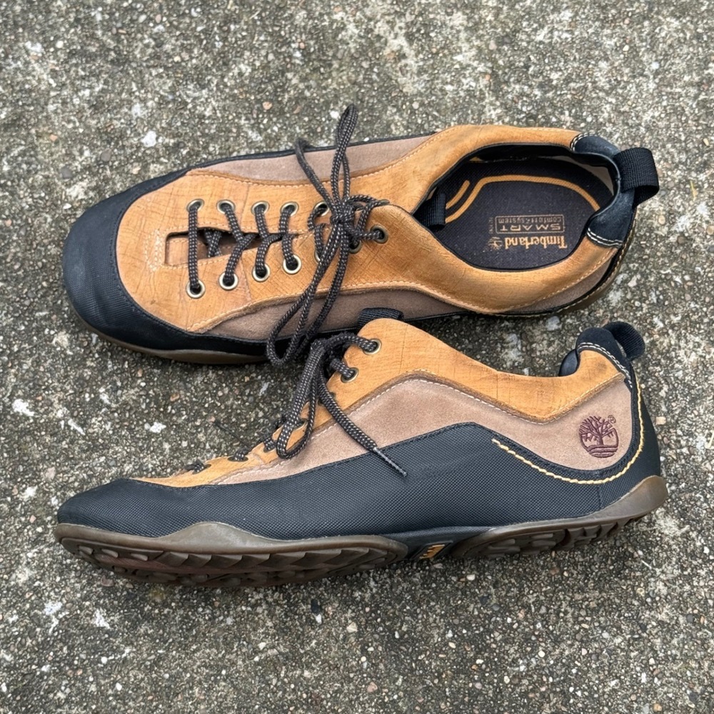 Timberland Mt Rainier Hiking Smart Comfort System 10.5M Brown Leather Shoes